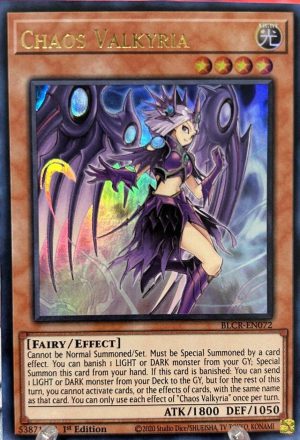 Chaos Valkyria BLCR-EN072 (YuGiOh Battles of Legend: Crystal Revenge)
