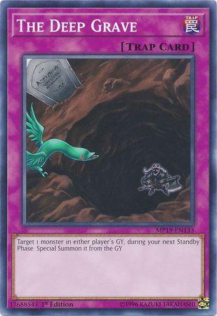 The Deep Grave MP19-EN133 (YuGiOh 2019 Gold Sarcophagus Tin Mega Pack)
